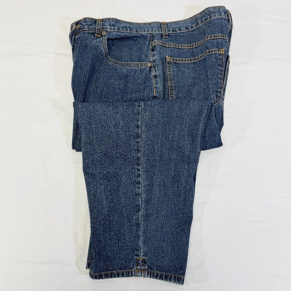 Halston Jeanswear Relaxed Fit Crop Denim Jeans 14 High Rise Capris Medium Wash - Picture 10 of 12